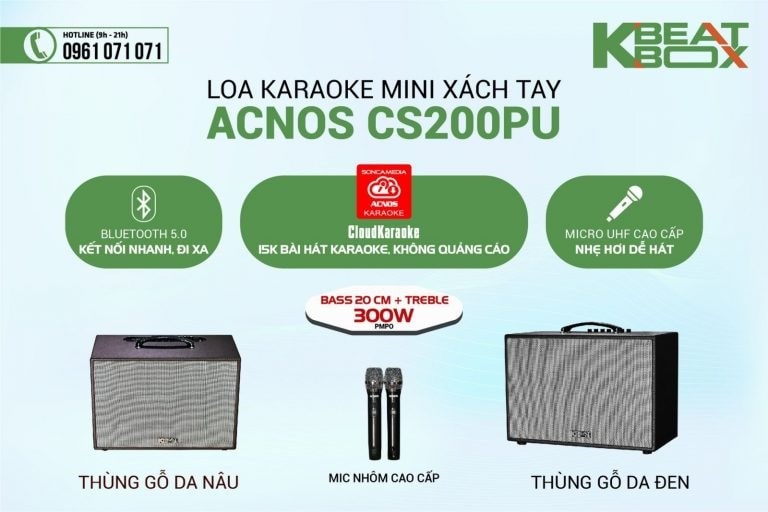 loa karaoke mini ACNOS CS200PU