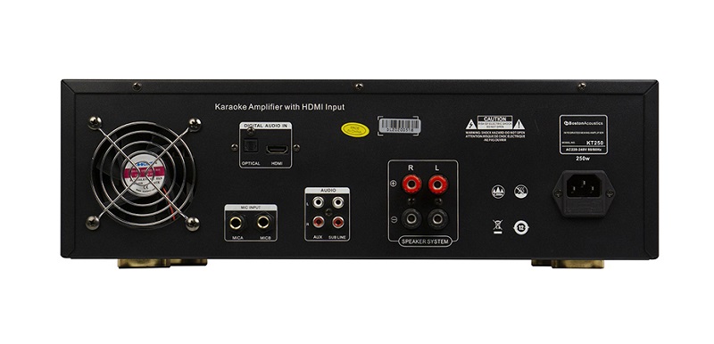 Amply Boston Acoustics KT250 kết nối