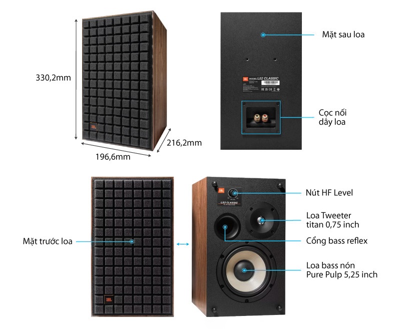 thông số jbl l52