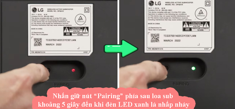 Cách kết nối loa sub với loa thanh LG siêu dễ, ai cũng làm được